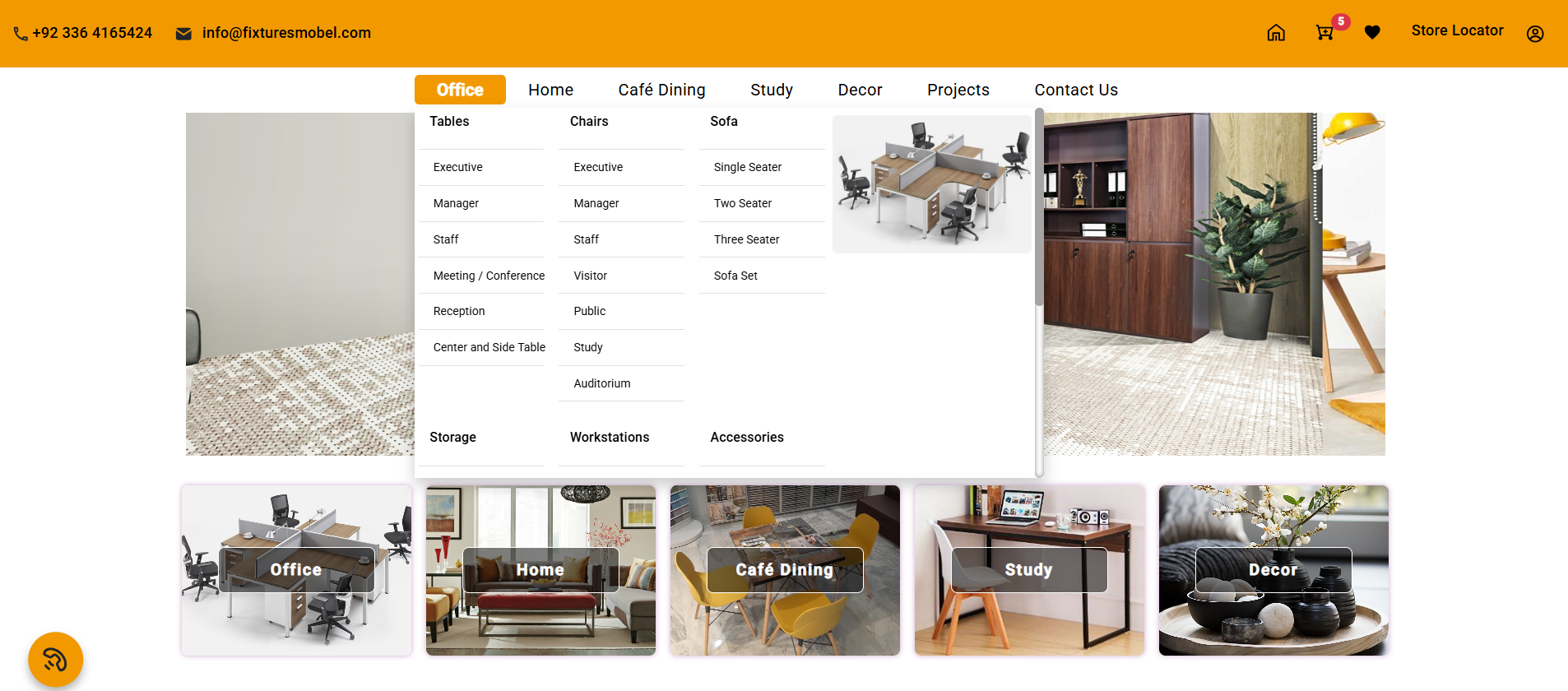 Fixture's Mobel Website screenshot 3